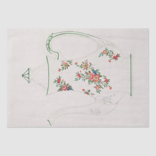 PAPIER MOUSSELINE PAPIER MOUSSELINE: JAPONAIS: CONCEPTION DE TEAPOT  (Recto)