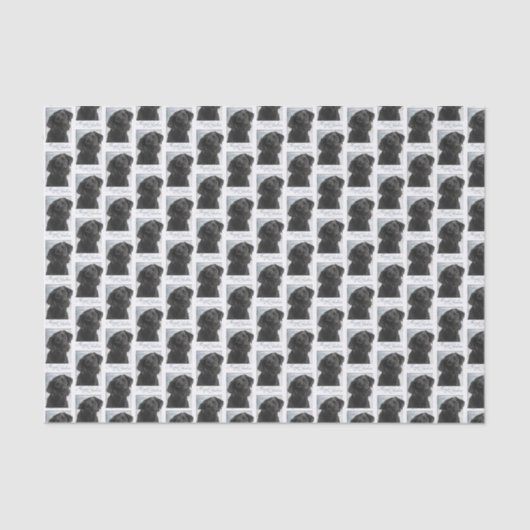 Papier Mousseline Papier noir de Noël (Recto)