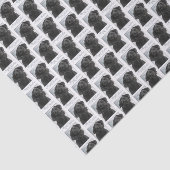 Papier Mousseline Papier noir de Noël (Détail)