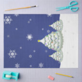 Papier Mousseline Papier papier à papier bleu arbre de Noël (Artisanat)