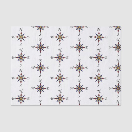 Papier Mousseline Papier papier cadeau Compass (Recto)