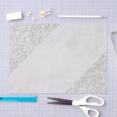 Papier Mousseline Papier papier gris argent (Artisanat)