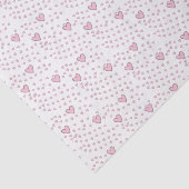 Papier Mousseline Papier papier Heureuse Sainte-Valentin Coeurs rose (Détail)