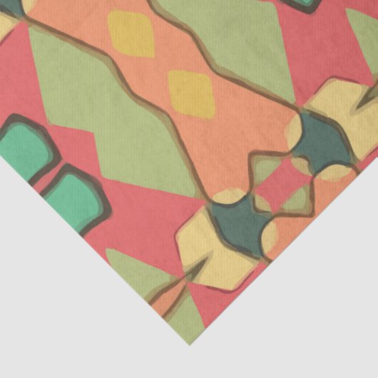 Papier Mousseline papier papier imprimé africain (Détail)