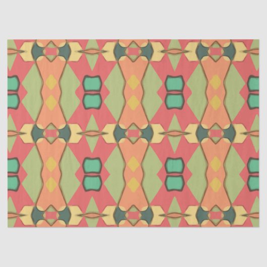 Papier Mousseline papier papier imprimé africain (Recto)