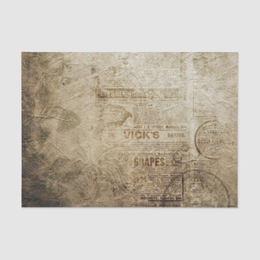 Papier Mousseline Papier papier journal Grunge (Recto)