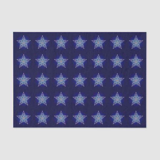 Papier Mousseline Papier papier journal Iridescente Star (Recto)