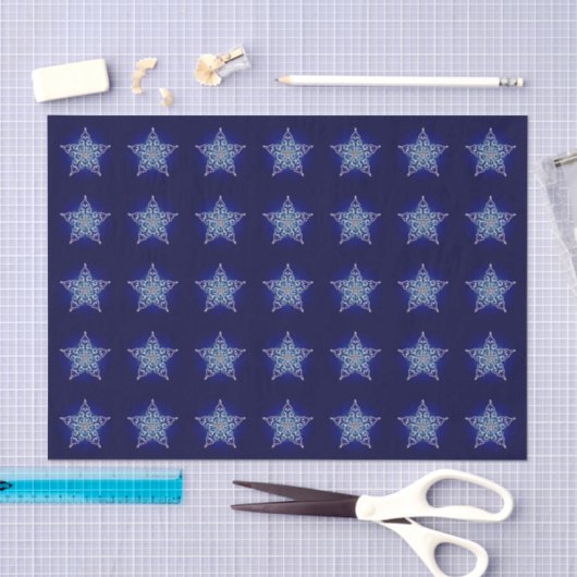 Papier Mousseline Papier papier journal Iridescente Star (Artisanat)
