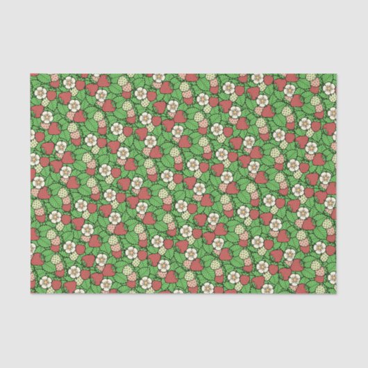 Papier Mousseline Papier papier Motif Arrière - plan fraise (Recto)