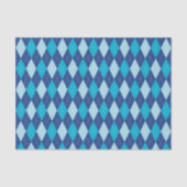 Papier Mousseline Papier papier Motif bleu Jacquard (Recto)