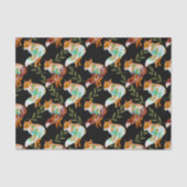 Papier Mousseline Papier papier Motif Fox (Recto)