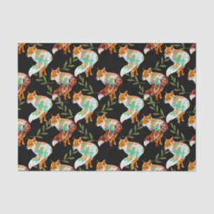Papier Mousseline Papier papier Motif Fox