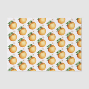 Papier Mousseline Papier papier Motif Oranges