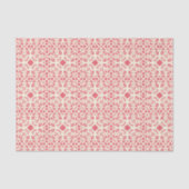 Papier Mousseline Papier papier Motif rouge Abstrait (Recto)