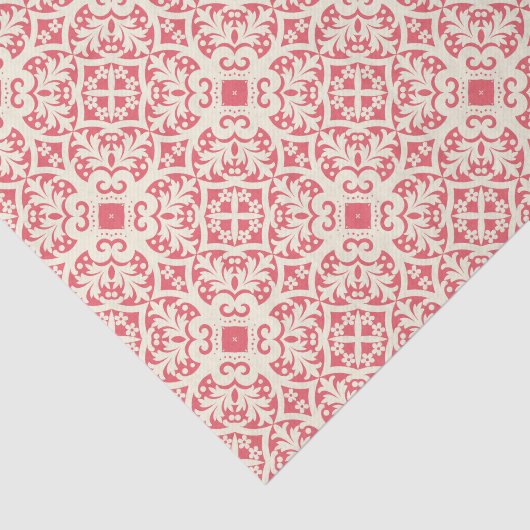 Papier Mousseline Papier papier Motif rouge Abstrait (Détail)