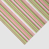 Papier Mousseline Papier papier papier à bande rose et verte (Détail)
