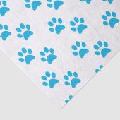 Papier Mousseline Papier papier papier Empreinte de patte bleu (Détail)