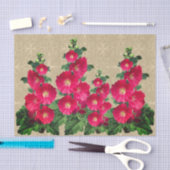 Papier Mousseline Papier papier papier Hollyhocks (Artisanat)
