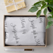 Papier Mousseline Papier papier papier Mariage blanc personnalisé - (Cadeau)