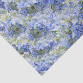 Papier Mousseline Papier papier papier Motif Blue Hydrangeas (Détail)