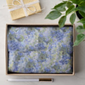 Papier Mousseline Papier papier papier Motif Blue Hydrangeas (Cadeau)