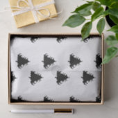 Papier Mousseline Papier papier papier Motif de Noël noir (Cadeau)