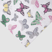 Papier Mousseline Papier papier papier Motif élégant à papillon (Détail)