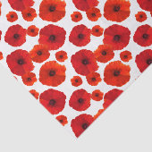 Papier Mousseline Papier papier papier Motif Red Poppies (Détail)
