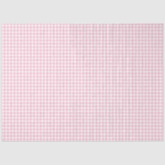 Papier Mousseline Papier papier papier Motif rose et blanc En vichy (Recto)