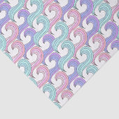 Papier Mousseline Papier papier papier Motif super couleur ondulée (Détail)