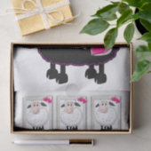 Papier Mousseline Papier papier papier mouton Coeurs roses (Cadeau)