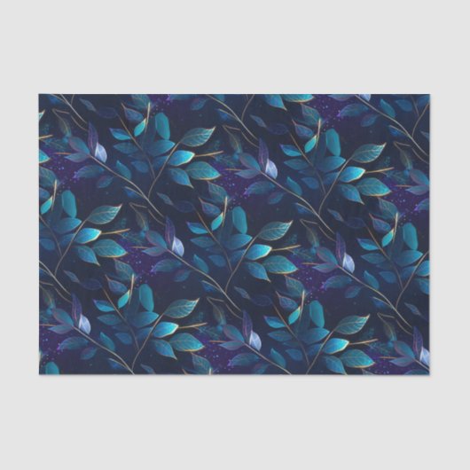 Papier Mousseline Papier papier papier papier Feuille bleu brillant (Recto)