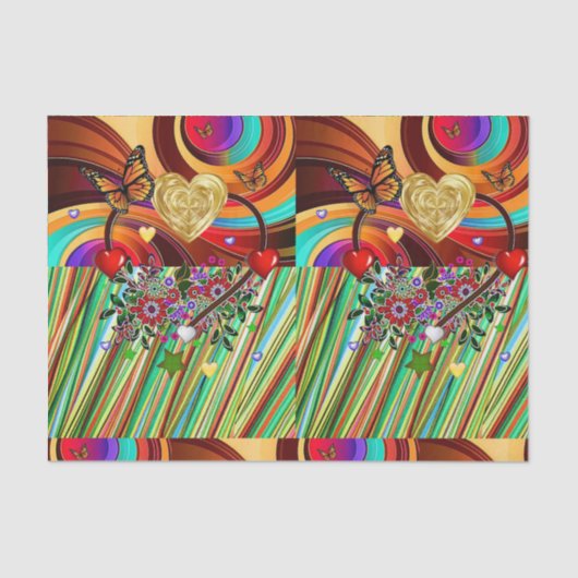 Papier Mousseline Papier papier sur la Saint-Valentin (Recto)