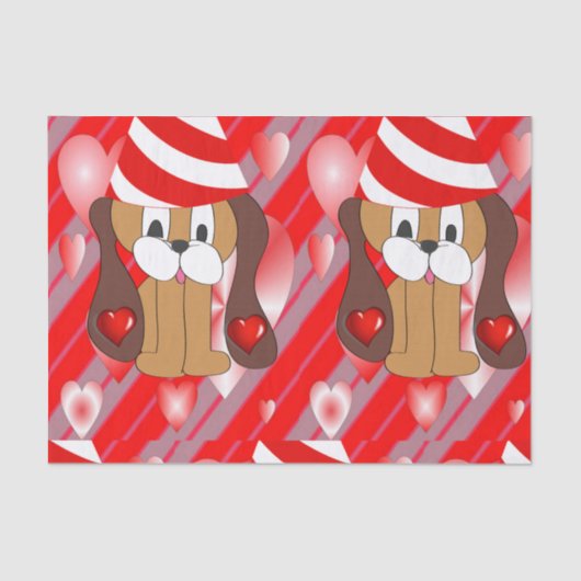 Papier Mousseline Papier papier sur la Saint-Valentin (Recto)