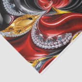 Papier Mousseline Papier papier Tissu avec design couleur allemande (Détail)