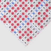 Papier Mousseline Papier papier tissu de la carte Gamme Bingo (Détail)