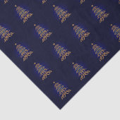 Papier Mousseline Papier papier Tissu de l'arbre de Noël Bleu Bell (Détail)