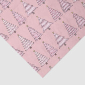 Papier Mousseline Papier papier Tissu de l'arbre de Noël rose (Détail)
