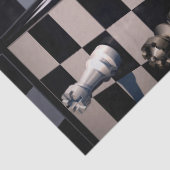 Papier Mousseline Papier papier tissu d'échecs 3D (Détail)