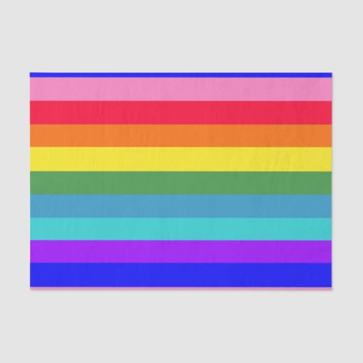 Papier Mousseline Papier papier tissu Gras Rainbow Stripes (Recto)