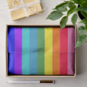 Papier Mousseline Papier papier tissu Gras Rainbow Stripes (Cadeau)