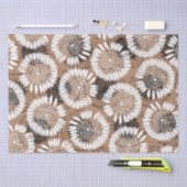 Papier Mousseline Papier peint en noir et blanc  (Artisanat)