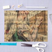 Papier Mousseline Papier peint victorien de feuille de musique (Artisanat)