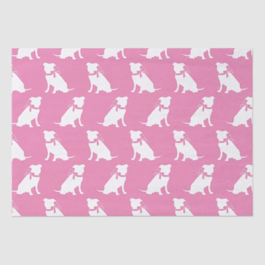 Papier Mousseline Papier Pitbulle Pitbulle Pit Bull Chien Chien Chie (Recto)