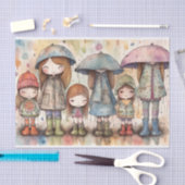 Papier Mousseline Papier Poupée Filles aquarelle Collage Découpage (Artisanat)