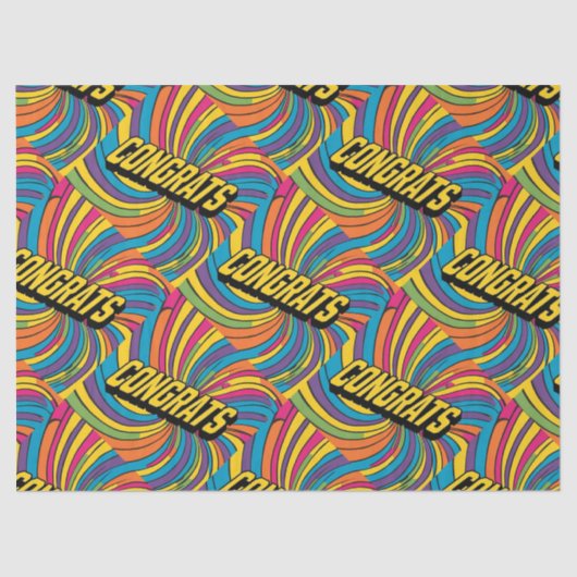 Papier Mousseline Papier Super "Félicitations" (Recto)