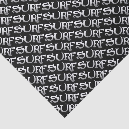 Papier Mousseline papier surf en tissu noir (Détail)