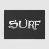 Papier Mousseline papier surf en tissu noir (Recto)