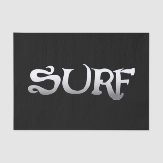 Papier Mousseline papier surf en tissu noir (Recto)