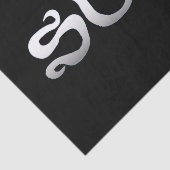 Papier Mousseline papier surf en tissu noir (Détail)